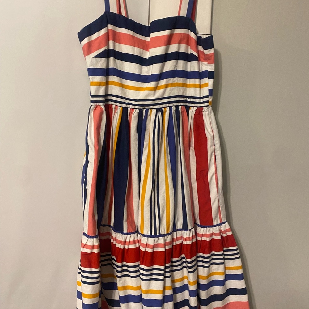 Vince Camuto Blue and Pink Tiered Sundress